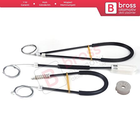 Renault Megane MK2 2002-2009 CC Cabriolet Convertible İçin Elektrikli Sol Kapı Cam Kriko Tamir Seti