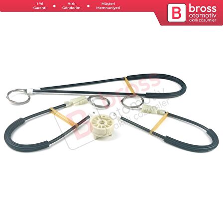 Peugeot 307 3B 2003-2009 Cabriolet Convertible 922497 İçin Elektrikli Arka Sağ Cam Kriko Tamir Seti