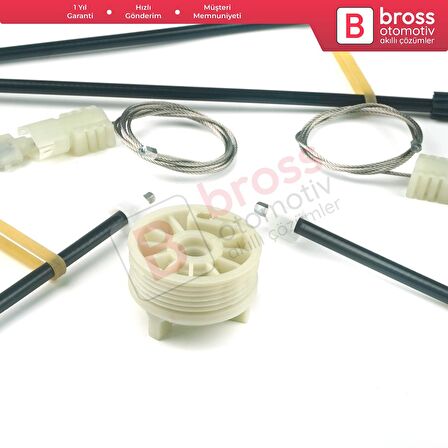 Peugeot 307 3B 2003-2009 Cabriolet Convertible 922497 İçin Elektrikli Arka Sağ Cam Kriko Tamir Seti