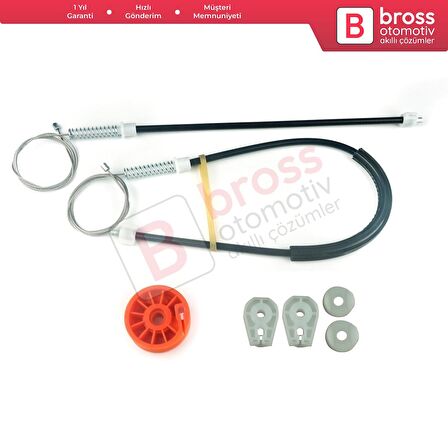 Peugeot 307 3B 2003-2009 Cabriolet Convertible 922393 İçin Elektrikli Arka Sol Cam Kriko Tamir Seti