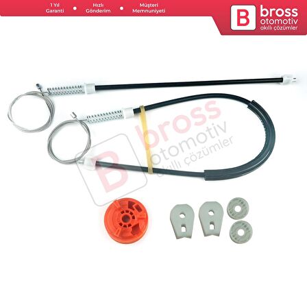 Peugeot 307 3B 2003-2009 Cabriolet Convertible 922393 İçin Elektrikli Arka Sol Cam Kriko Tamir Seti