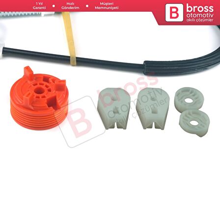 Peugeot 307 3B 2003-2009 Cabriolet Convertible 922393 İçin Elektrikli Arka Sol Cam Kriko Tamir Seti