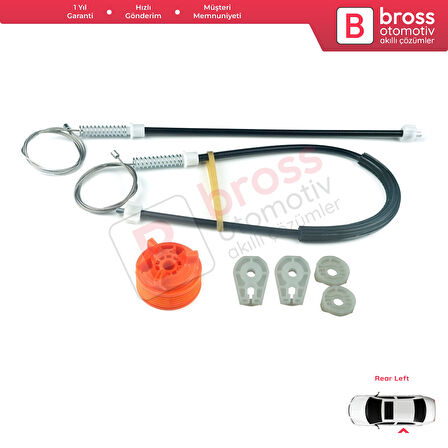 Peugeot 307 3B 2003-2009 Cabriolet Convertible 9222V9 İçin Elektrikli Ön Sağ Cam Kriko Tamir Seti