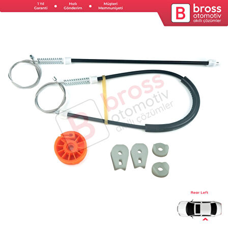 Peugeot 307 3B 2003-2009 Cabriolet Convertible 9222V9 İçin Elektrikli Ön Sağ Cam Kriko Tamir Seti