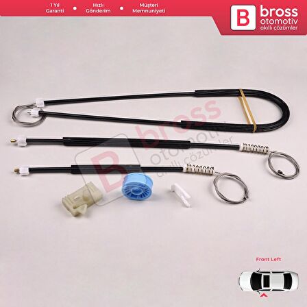 Peugeot 306 1992-2003 4/5 Kapı Hatchback Sedan SW 9221C2 İçin Elektrikli Ön Sol Cam Kriko Tamir Seti