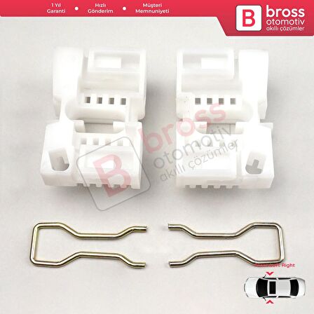 Chrysler Voyager İçin Ön Sol ve Sağ Kapı Cam Kriko Klipsleri