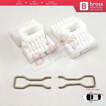 Chrysler Voyager İçin Ön Sol ve Sağ Kapı Cam Kriko Klipsleri