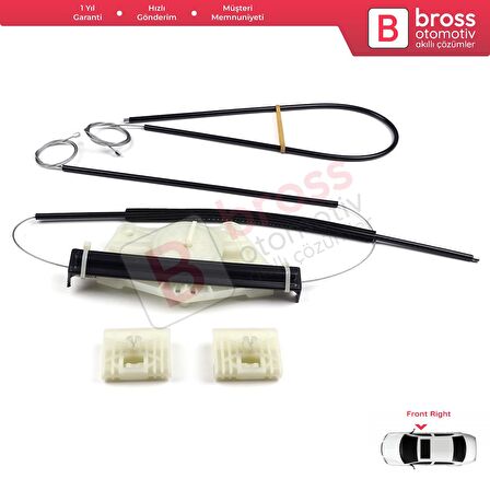 VW Golf MK5 A5 1K 1K1 2003-2009 3 Kapı HB Coupe 1K3837461 İçin Elektrikli Sol Cam Kriko Tamir Seti