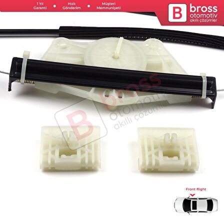 VW Golf MK5 A5 1K 1K1 2003-2009 3 Kapı HB Coupe 1K3837461 İçin Elektrikli Sol Cam Kriko Tamir Seti