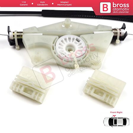 VW Golf MK5 A5 1K 1K1 2003-2009 3 Kapı HB Coupe 1K3837461 İçin Elektrikli Sol Cam Kriko Tamir Seti