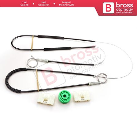 Smart Fortwo MK1 450 1998-2007 2/3-Kapı HB Coupe Cabrio Convertible İçin Sol Cam Kriko Tamir Seti