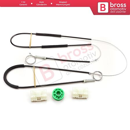 Smart Fortwo MK1 450 1998-2007 2/3-Kapı HB Coupe Cabrio Convertible İçin Sol Cam Kriko Tamir Seti