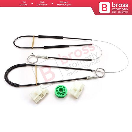 Smart Fortwo MK1 450 1998-2007 2/3-Kapı HB Coupe Cabrio Convertible İçin Sol Cam Kriko Tamir Seti