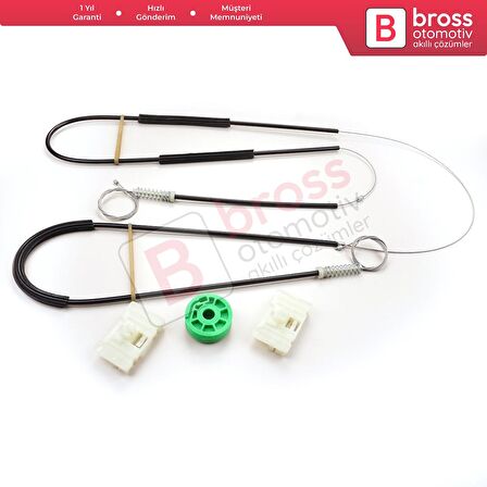 Smart Fortwo MK1 450 1998-2007 2/3-Kapı HB Coupe Cabrio Convertible İçin Sol Cam Kriko Tamir Seti