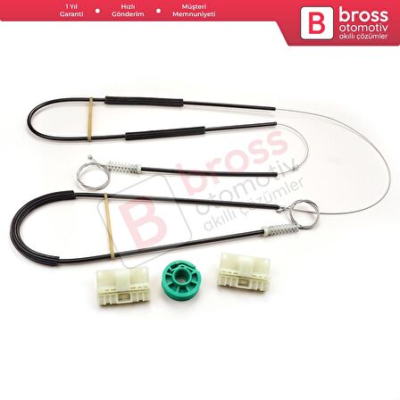 Smart Fortwo MK1 450 1998-2007 Coupe Cabrio Convertible C0002702 İçin Elektrikli Sağ Cam Kriko Seti