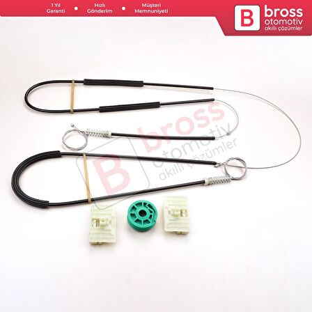 Smart Fortwo MK1 450 1998-2007 Coupe Cabrio Convertible C0002702 İçin Elektrikli Sağ Cam Kriko Seti