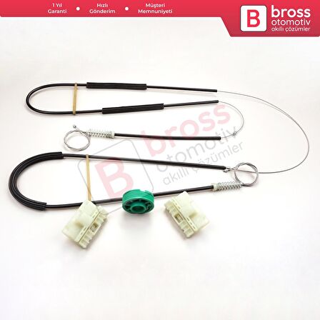 Smart Fortwo MK1 450 1998-2007 Coupe Cabrio Convertible C0002702 İçin Elektrikli Sağ Cam Kriko Seti