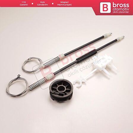 Seat Ibiza MK4 6J8 6P8 6J5 6P1 2008-2017 5-Kapı 6J4837401 İçin Elektrikli Ön Sol Cam Kriko Tamir Set