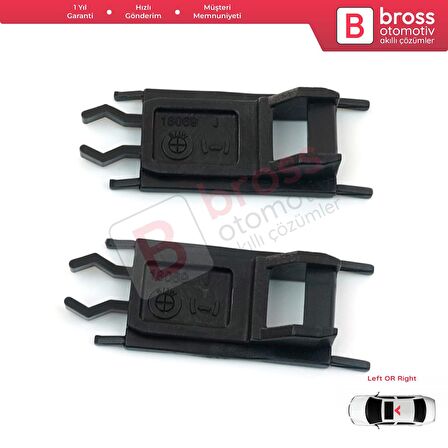 BMW E36 E39 X5 E53 E46 için 2 Adet Sunroof Kızak Ray Tamir Klipsi 54137134516