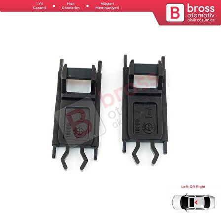 BMW E36 E39 X5 E53 E46 için 2 Adet Sunroof Kızak Ray Tamir Klipsi 54137134516