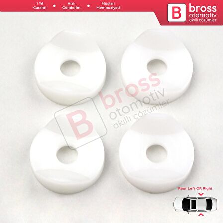 VW New Beetle CC Megane 1 CC Peugeot 206 CC İçin 4 Adet Arka Sağ veya Sol Cam Kriko Makarası