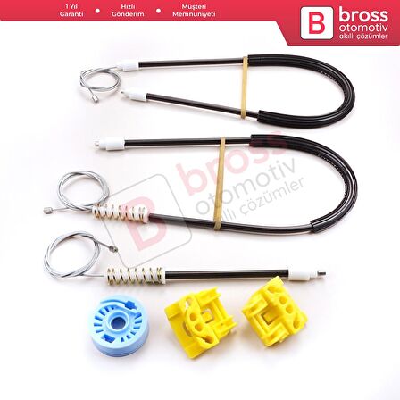 Land Rover Freelander MK1 L314 LN 1997-2006 3/5 Kapı İçin Elektrikli Ön Sağ veya Sol Cam Kriko Seti