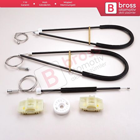 Nissan Primera P12 WP12 2001-2008 4/5 Kapı 80771AV601 İçin Elektrikli Ön Sol Cam Kriko Tamir Seti