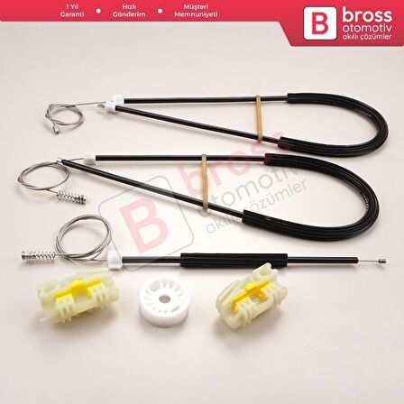 Nissan Primera P12 WP12 2001-2008 4/5 Kapı 80771AV601 İçin Elektrikli Ön Sol Cam Kriko Tamir Seti