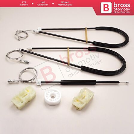 Nissan Primera P12 WP12 2001-2008 4/5 Kapı 80771AV601 İçin Elektrikli Ön Sol Cam Kriko Tamir Seti