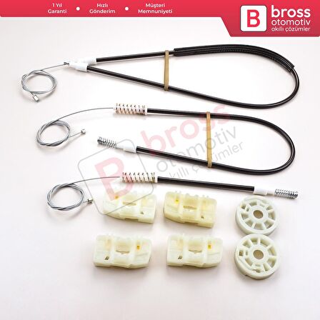 VW Touareg MK1 7L Porsche Cayenne 9PA 955 957 2002-2010 7L0837461 İçin Ön Sol Cam Kriko Tamir Seti