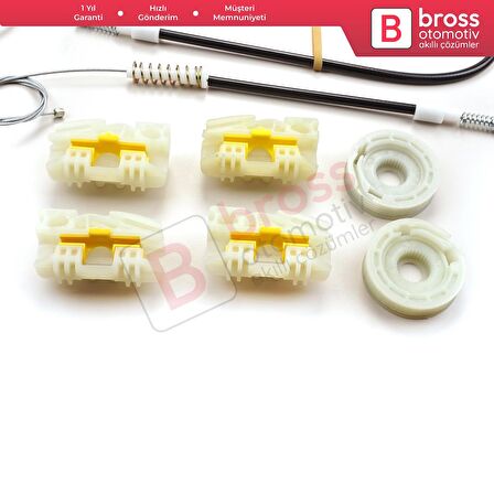 VW Touareg MK1 7L Porsche Cayenne 9PA 955 957 2002-2010 7L0837461 İçin Ön Sol Cam Kriko Tamir Seti