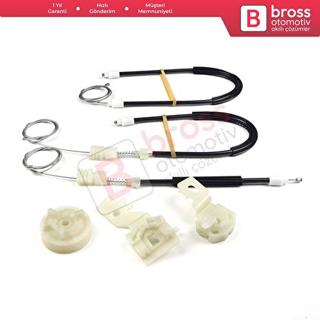 Mercedes Vito Viano Mixto MK2 W639 2003-2010 6397200046 İçin Ön Sol Kapı Cam Kriko Tamir Seti