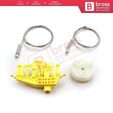 Citroen DS3 Crossback SA SB 2009-On 3-Kapı HB Convertible 9222FV İçin Sağ Kapı Cam Kriko Tamir Seti