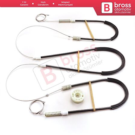 Fiat Fiorino Qubo MK3 225 Peugeot Bipper Citroen Nemo AA 2008-2024 9221EP İçin Ön Sol Cam Kriko Seti