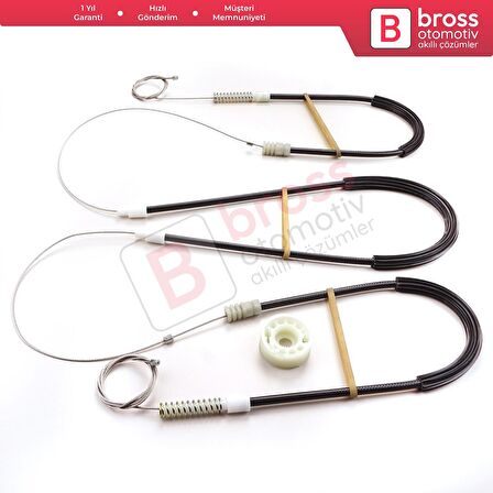 Fiat Fiorino Qubo MK3 225 Peugeot Bipper Citroen Nemo AA 2008-2024 9221EP İçin Ön Sol Cam Kriko Seti