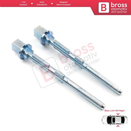 Citroen Berlingo MK1 First Peugeot Partner MK1 M49 M59 9101Q7 İçin 2 Adet Sürgülü Kapı Kilit Pimi