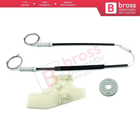 Mercedes E Series W211 S211 2002-2009 4/5 Kapı A2117200446 İçin Ön Sağ Cam Kriko Tamir Seti