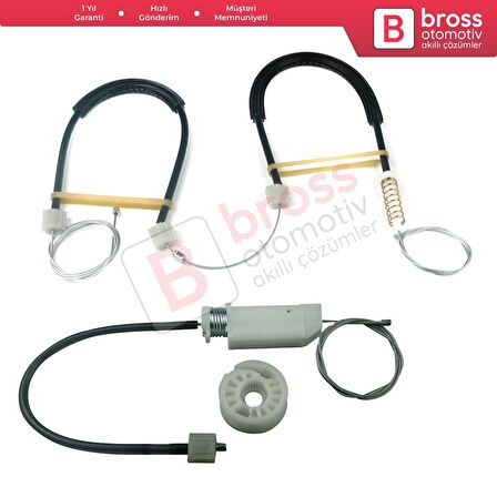 Mercedes E Series W211 S211 2002-2009 4/5 Kapı A2117200346 İçin Ön Sol Cam Kriko Tamir Seti