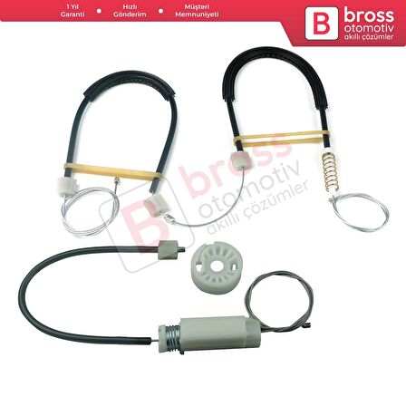 Audi A3 MK2 8P 8PA 8P1 2003-2013 4/5 Kapı 8P4839461 İçin Arka Sol Cam Kriko Tamir Seti