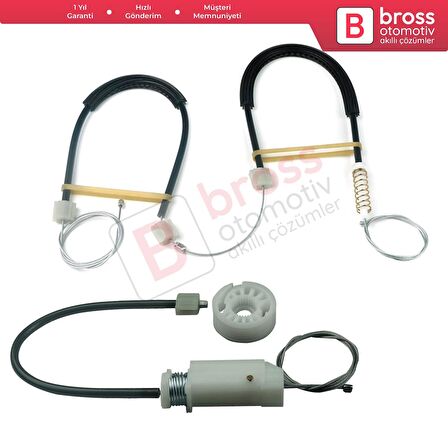 Audi A3 MK2 8P 8PA 8P1 2003-2013 4/5 Kapı 8P4839461 İçin Arka Sol Cam Kriko Tamir Seti