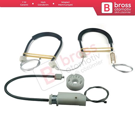 Audi A3 MK2 8P 8PA 8P1 2003-2013 4/5 Kapı 8P4839461 İçin Arka Sol Cam Kriko Tamir Seti