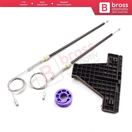 Mercedes CLS Class C219 W219 2004-2011 A2197300746 İçin Arka Sol Cam Kriko Tamir Seti