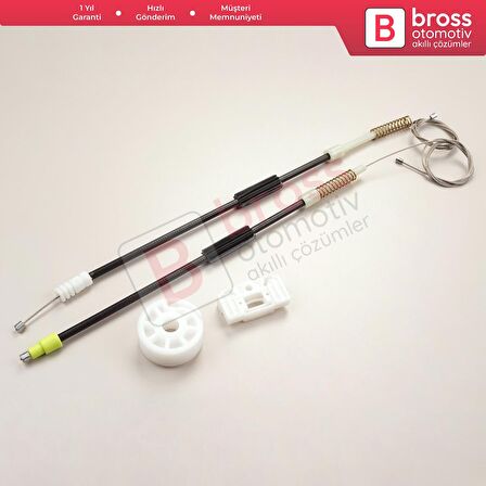 Mercedes CLS Class C219 W219 2004-2011 A2197300846 İçin Arka Sağ Cam Kriko Tamir Seti