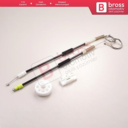 Mercedes CLS Class C219 W219 2004-2011 A2197300846 İçin Arka Sağ Cam Kriko Tamir Seti