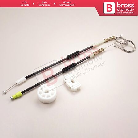 Mercedes CLS Class C219 W219 2004-2011 A2197300846 İçin Arka Sağ Cam Kriko Tamir Seti