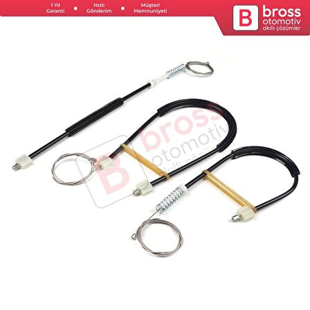 VW Phaeton 3D MK1 2002-2016 V6 V8 W12 SWB LWB 3D1837461 İçin Ön Sol Kapı Cam Kriko Tamir Seti