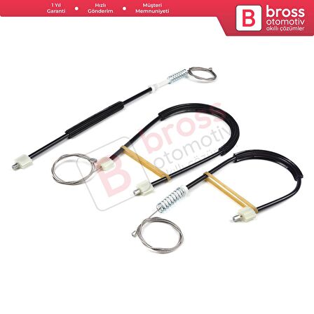 VW Phaeton 3D MK1 2002-2016 V6 V8 W12 SWB LWB 3D1837461 İçin Ön Sol Kapı Cam Kriko Tamir Seti