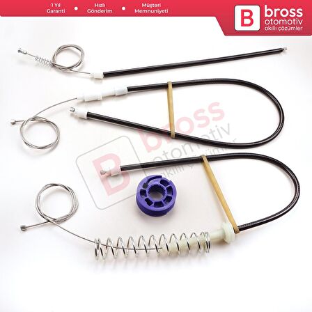 Audi TT MK2 8J3 8J9 2006-2014 2-Kapı Coupe Convertible 8J0837461 İçin Sol Kapı Cam Kriko Tamir Seti