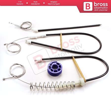 Audi TT MK2 8J3 8J9 2006-2014 2-Kapı Coupe Convertible 8J0837461 İçin Sol Kapı Cam Kriko Tamir Seti