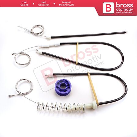 Audi TT MK2 8J3 8J9 2006-2014 2-Kapı Coupe Convertible 8J0837462 İçin Sağ Kapı Cam Kriko Tamir Seti